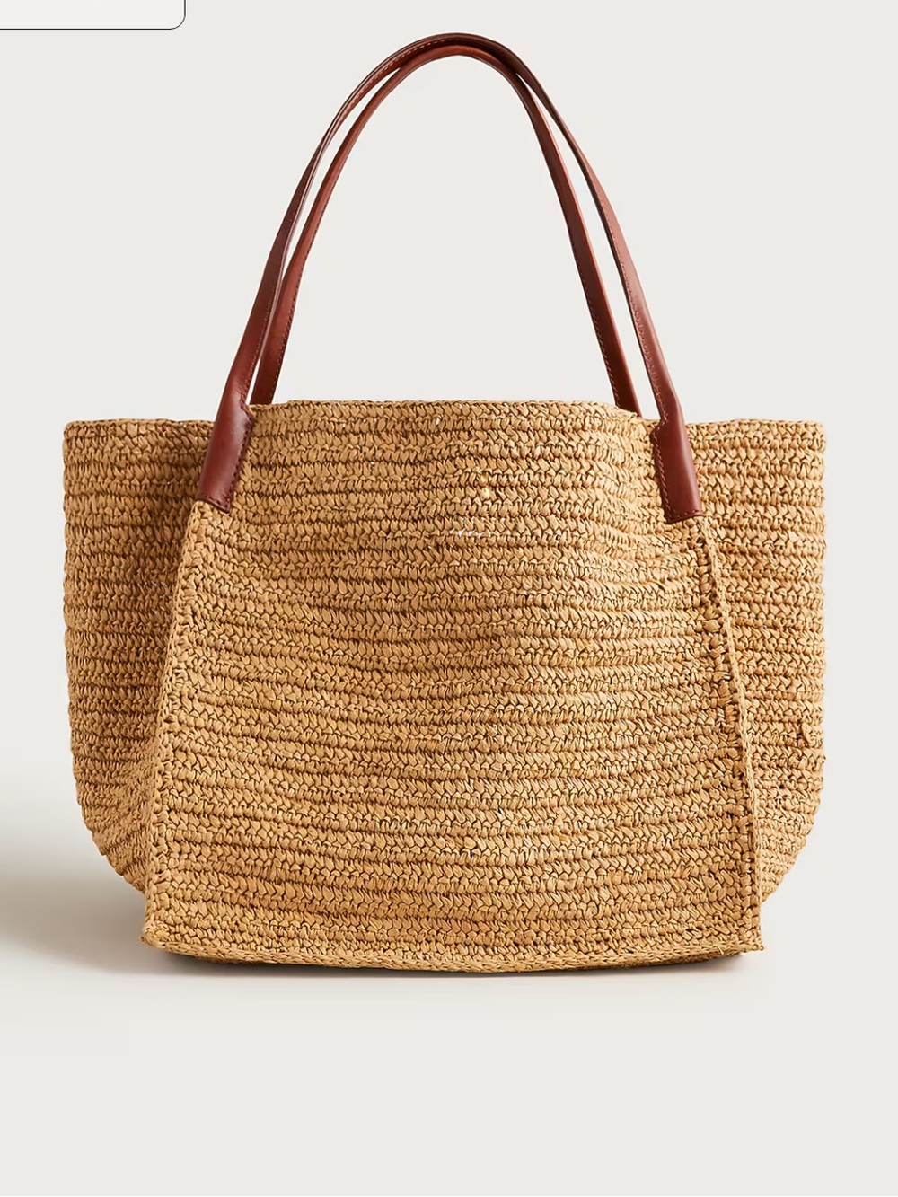 NWT J.Crew Large handknotted packable tote bag - Picture 9 of 11